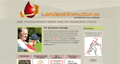 Desktop Screenshot of folkhalsoinformation.se